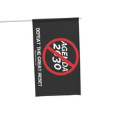 Defeat the Great Reset: Cancel Agenda 2030 (BlackOut) Flag
