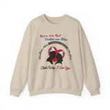 ‘A Tin Foil Hat Type of Love’ (Couples) Valentine's Unisex Crewneck Sweatshirt