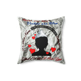 ‘A Tin Foil Hat Type of Love’ (His and Hers) Double-Sided Valentine's Square Pillow
