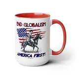 End Globalism American Patriot Coffee Mug, 15oz