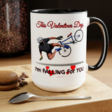 'I'm Falling For You' Valentine's Coffee Mug, 15oz