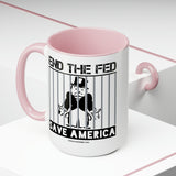 END the FED Monopoly Man Coffee Mug, 15oz