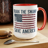Drain The Swamp, Save America Coffee Mug, 15oz