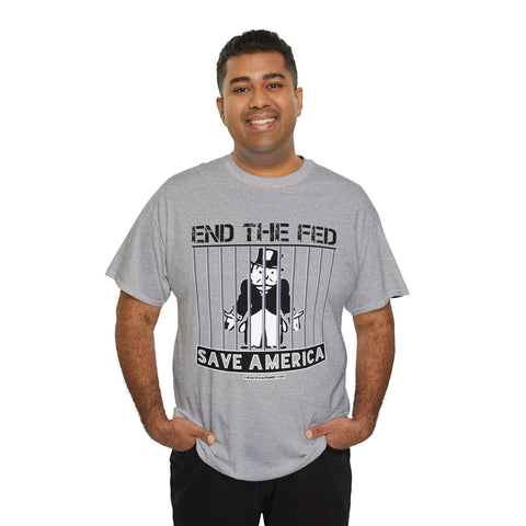 END the FED Monopoly Man Classic Tee