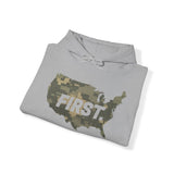 America FIRST, Period (Digital Camo) Classic Hoodie