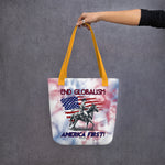 End Globalism American Patriot Tye-Dye Tote bag