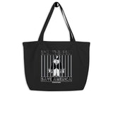 End the FED Monopoly Man Large Organic Tote Bag
