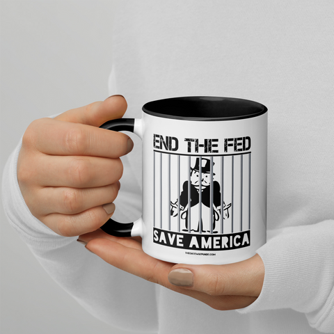 End the FED Monopoly Man Coffee Mug