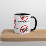 Defeat the Great Reset: Cancel Agenda 2030 Coffee Mug